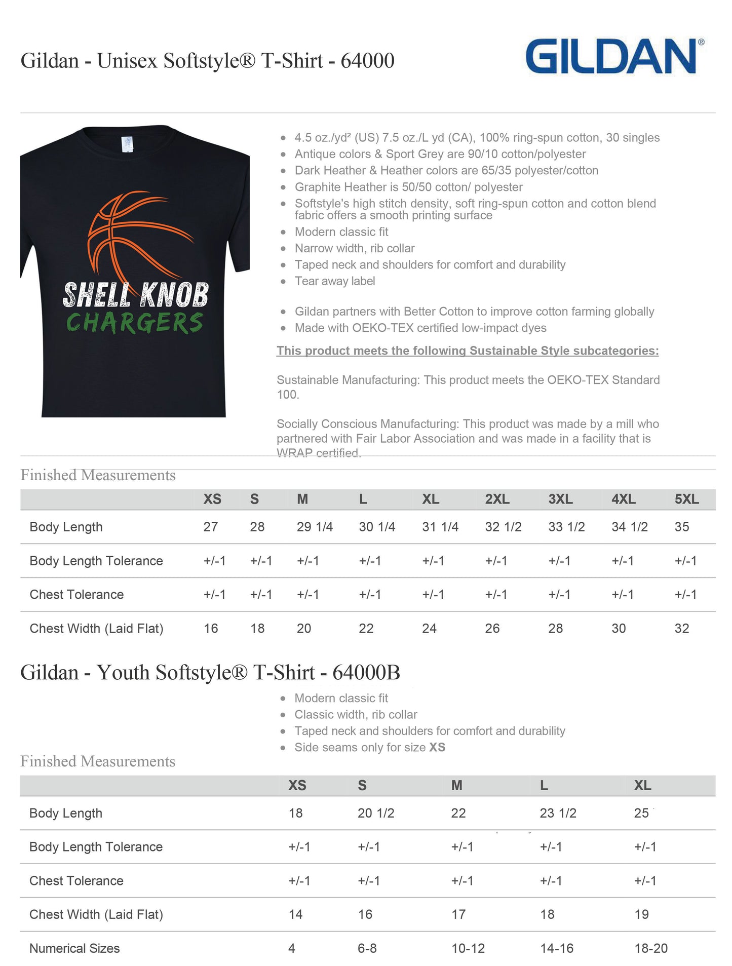 Chargers Basketball Spirit Shirt