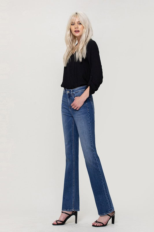 High Rise Stretch Slim Bootcut