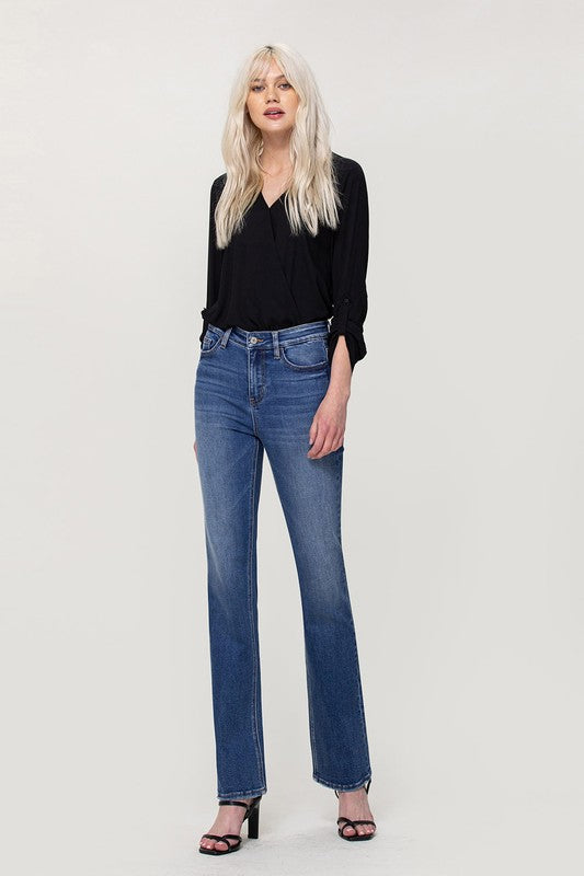 High Rise Stretch Slim Bootcut