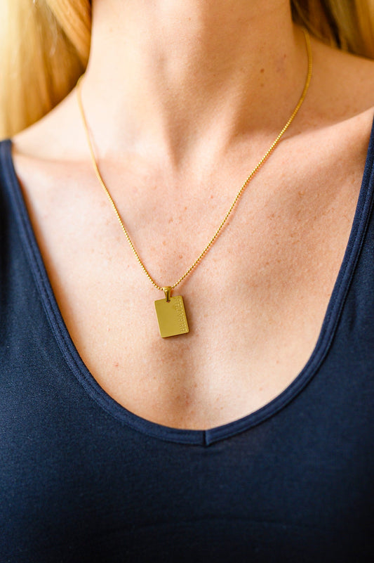 Breathe Pendent Necklace