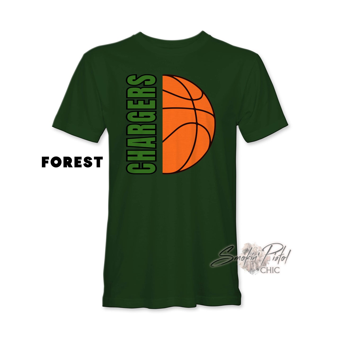 Chargers Basketball 1/2 & 1/2