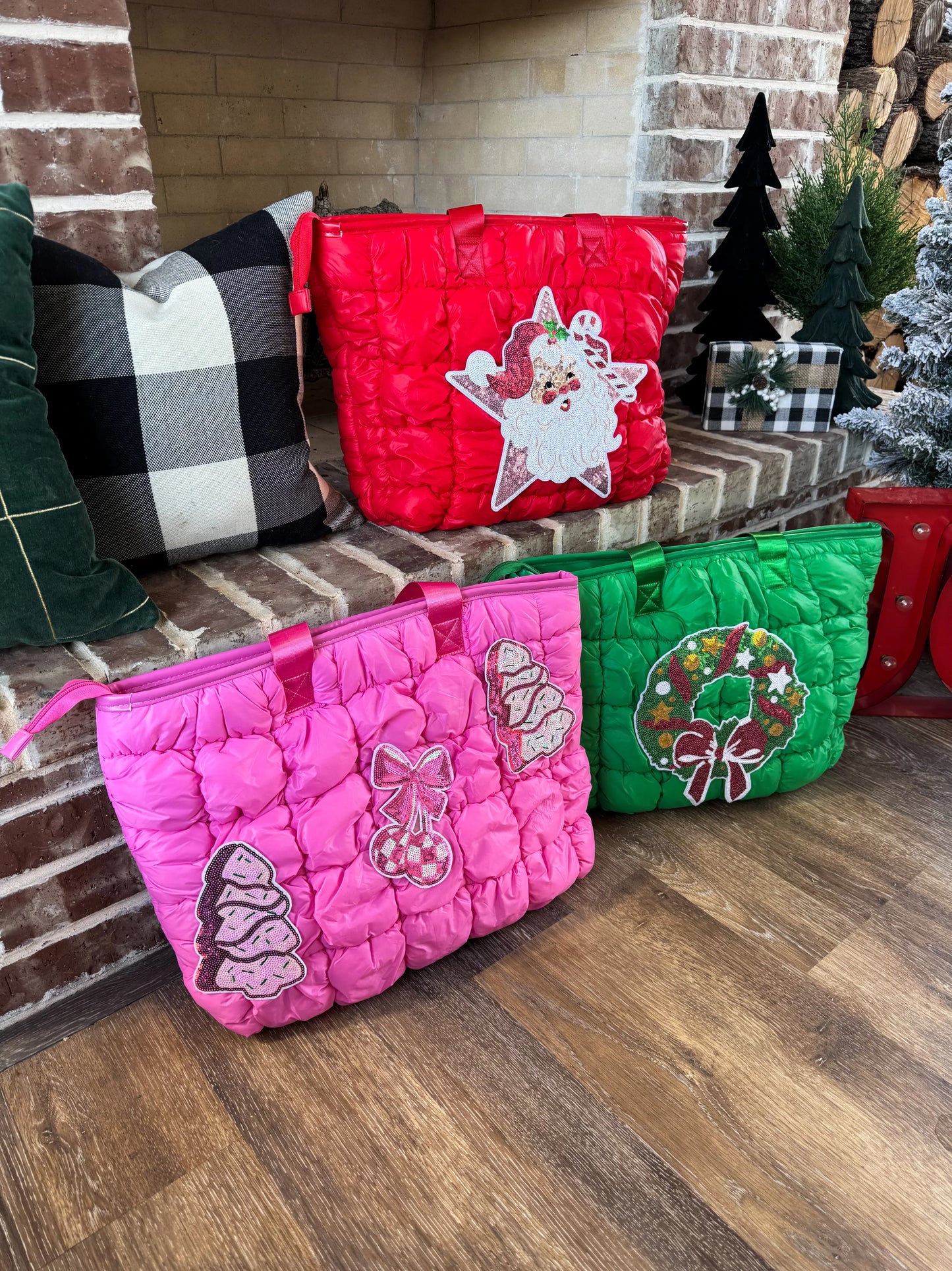 PREORDER: Holiday Puffer Bag in Three Colors