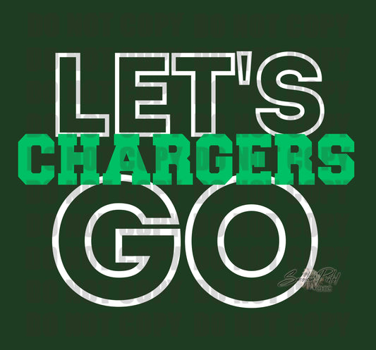 Let's Go Chargers - Block