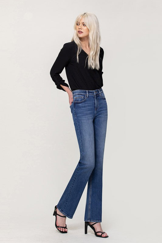 High Rise Stretch Slim Bootcut