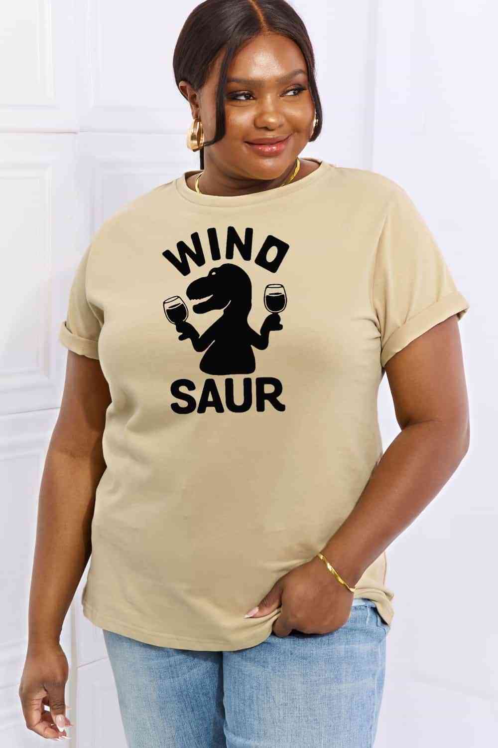 Simply Love Full Size WINOSAUR Graphic Cotton T-Shirt